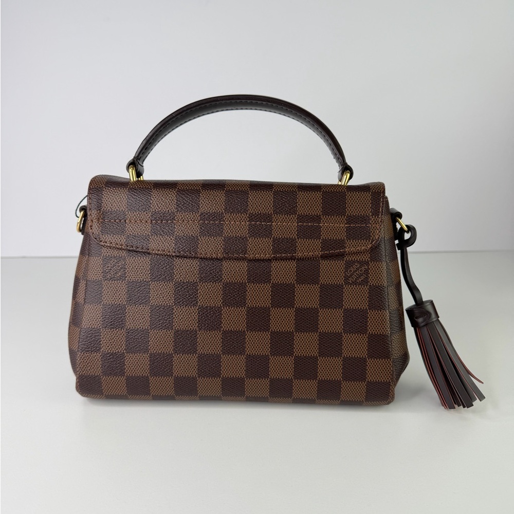 Authentic Louis Vuitton Damier Ebene Checker Brown Croisette Crossbody Bag & COA - Picture 3 of 15